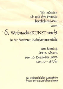 Flyer Weihnachtskunstmarkt 2006(1)