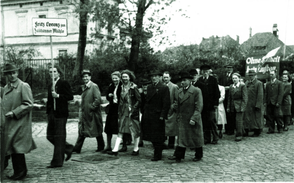 Belegschaft am 1. Mai