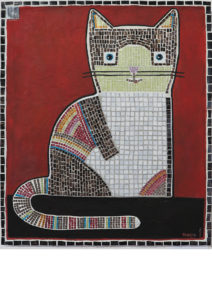 Mosaik Katze