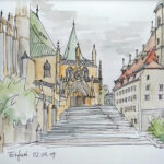 Aquarell Erfurt