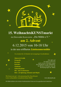 WeihnachtsKUNSTMarkt 2015