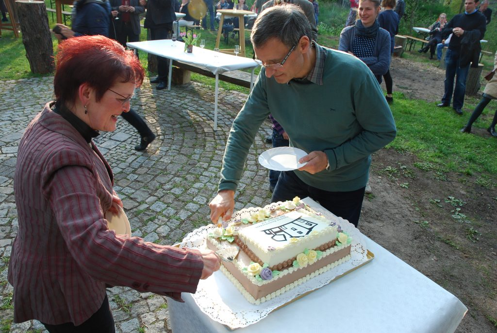 Sponsorendankveranstaltung Tortenanschnitt